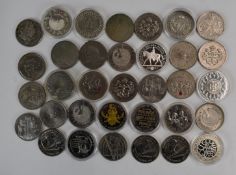 A collection of over 30 various UK and Channel Island £5 crowns