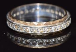 A 9ct gold eternity ring, size K, 2.4g