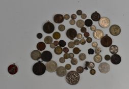 WW1 medal 72175 Pte W Ward, Liverpool, together with an enamelled speedway medal, Aldershot football