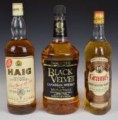 Three bottles of Whisky comprising Haig 1ltr, 43% vol, Grant's 75cl, 40% vol and a 1.75ltr bottle of