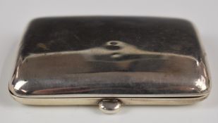 George V hallmarked silver cigarette case, Birmingham 1913, maker William Neale & Son Ltd, length
