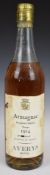 Averys Armagnac Exceptional Selection Vintage 1914, 65% proof