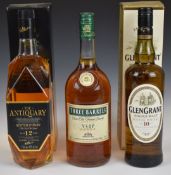 Glen Grant 10 Year Old Single Malt Whisky, 70cl, 40% vol, The Antiquary Scotch Whisky Aged 12 Years,