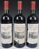 Three Chateau Nenin Pomerol 1982, 75cl