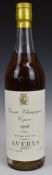 Averys Grande Champagne Cognac 1906 vintage, bottled in June 1974, 65% proof