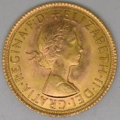 Elizabeth II 1966 gold full sovereign