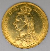 Queen Victoria jubilee 1887 gold double sovereign