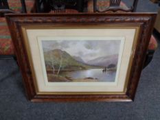 An Edwardian oak framed print entitled 