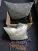 A box of new cushions,