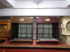 A pair of contemporary lamp tables fitted a drawer