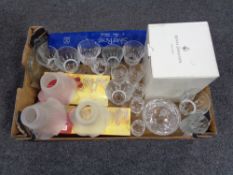 A box of crystal and glass,