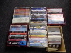 A large quantity of DVDs and box sets.