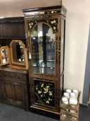 A Japanese style lacquered display cabinet CONDITION REPORT: 61cm wide by 40cm deep