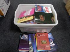 A box of theatre programmes from around the UK