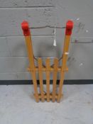 A wooden sledge