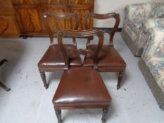 A set of six Victorian mahogany dining chairs CONDITION REPORT: Minor cosmetic wear