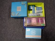 Three boxed gift sets to include Chey & Blue scent,