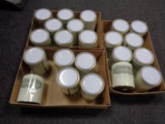 Twenty-two tins of Everlong chalk furniture paint