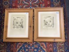 Sue Willis : Study of a Teddy Bear Wearing a Bow-Tie, sepia-style print, numbered 731/850,