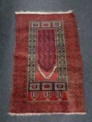 An Afghan prayer rug,