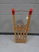 A wooden sledge