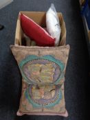 A quantity of new decorative cushions.