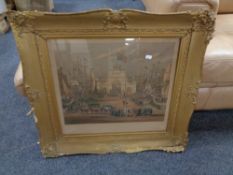 A 19th century colour print entitled 