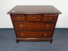 A Stag five drawer chest