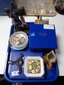 A tray of decorative china plates, Bing & Grondal,