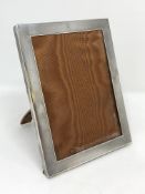 A George V silver photo frame,