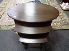 A nest of oak Old Charm tables