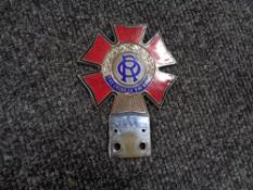 A vintage motor car badge - The Order of the road