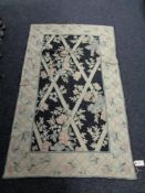 A Kashmiri hand stitched wool chain hanging 153 cm x 92 cm