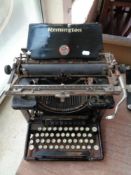 An antique Remmington typewriter
