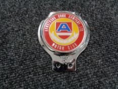 A vintage motor car badge - Armstrong Cork company ltd motor club