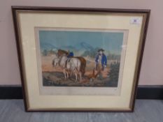 Early Twentieth Century School : Robert Burns Turning Up a Mouse in her Nest with the Plough,