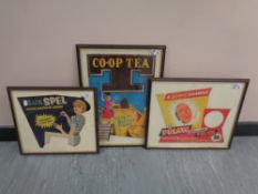 Twentieth Century School : A lithographic colour advertising cut-out on card - 