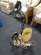 A vintage angle poise lamp,