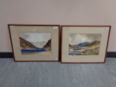 W Campbell Nicholson (Scottish School, 20'th Century) : Loch Coruisk, watercolour, signed,