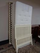 A 3' contemporary bed frame with truckle interior with Dream Works Worcester divans