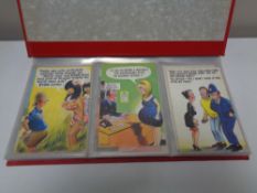 An album of twentieth century humorous postcards CONDITION REPORT: Approximately 32