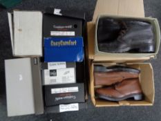 A quantity of un-used boots and shoes