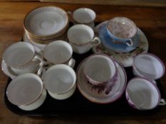 A tray of Royal Albert Burlington tea china,