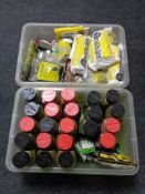 Two crates of model making items etc