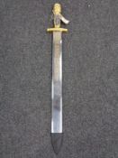 A gilt handled ornamental sword