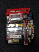 A tray of die cast vehicles,