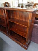 A good quality reproduction mahogany bookcase