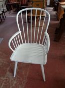A painted Windsor style armchair
