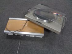 A Bang & Olufsen Beomaster 901 receiver together with a Sony PS-T1 turntable (continental wiring)