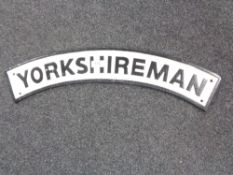 A cast iron plaque - Yorkshire